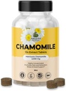 神奇的植物学 有机甘菊提取片 - Matricaria Chamomilla 植物补充 - 10x 提取 2000 MG Each - 促进放松 - 30片