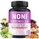 Noni Capsules配有Boswellia、White Willow Bark、Turmeric、Ginger Root和更多-90 Capsules供3个月使用