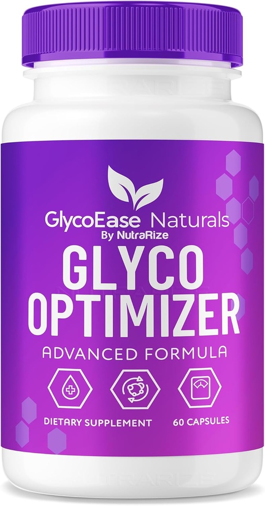 GlycoEase Glyco优化器 - GlycoEase Pills,全自然饮食补充,高级配方Glycogen支持,Glycoeas Naturals,Glyco Ease Reviews (60 Capsules)