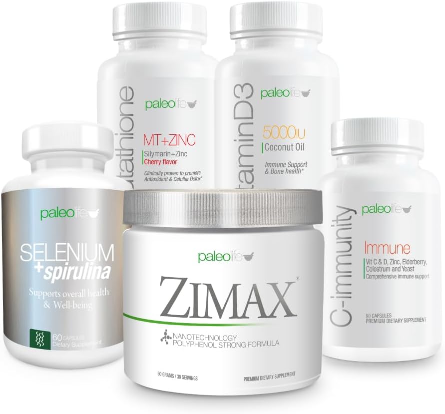 Premium最大防御值包:这5个Premium补充品和维生素包包括:Zimax,Selenium + Spiruina,Glutathione MT + Zinc,维生素D3和C-Imm.