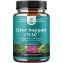 肝脏支持 NAC 配以 Milk Thetle 的 Liver Cleanse Detox & 修补 - N Acetyl Cysteine 配以 Turmeric, Choline, Dandelion & L-Glutathione 的 Liver Cleanse 补充 - 60 计数