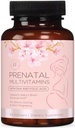 患Folate & Omega 3's、多维生素与维生素A、C、D、B6、B12和Iron的妇女产前维生素,怀孕补充剂-60软胶