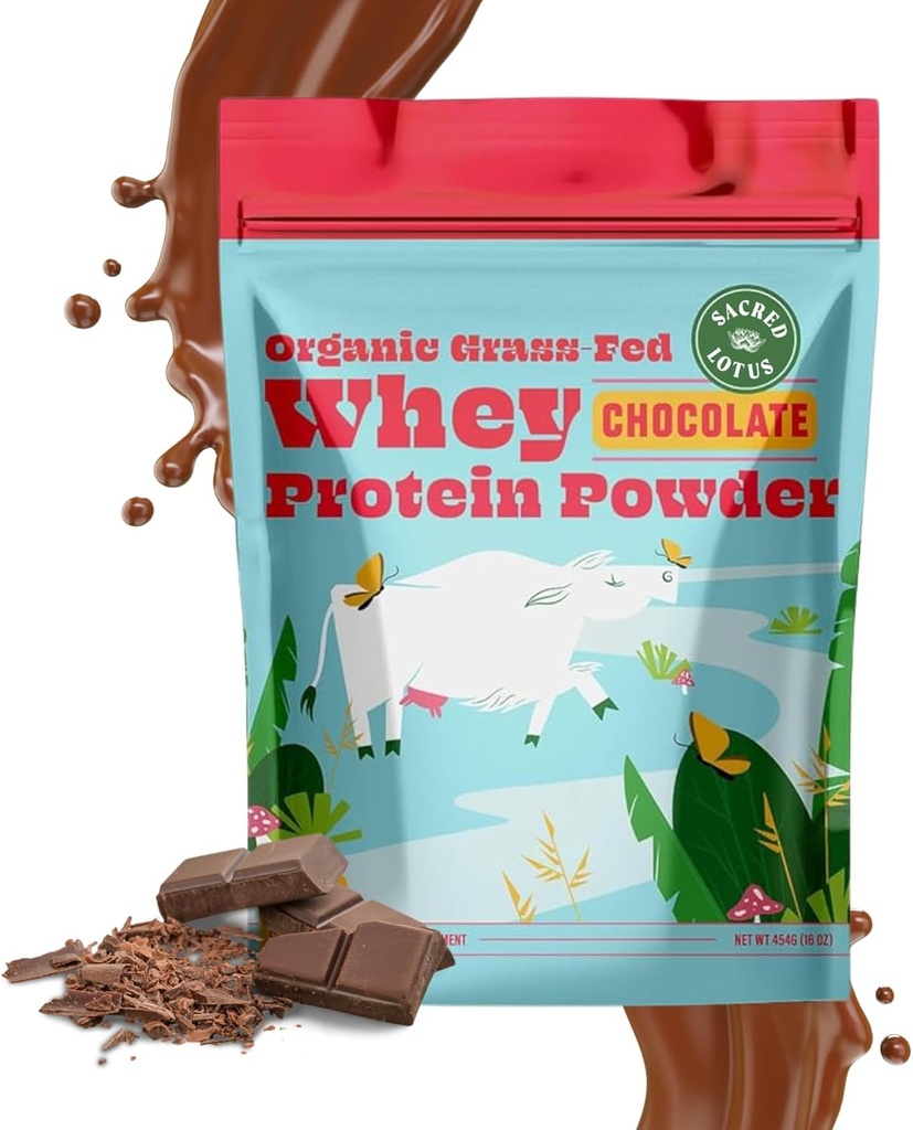 SunLife Organizes 草药 Whey蛋白蛋白 巧克力 100% 男女有机蛋白 白粉 天然甜化加卡胶 椰子奶油 和 Stevia(16 Oz) 15种服务