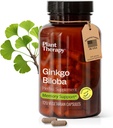 美国制造的植物治疗Ginkgo Biloba Capsules 4个月供应支持记忆认知功能,健康循环和抗氧化剂-Rich 女性和男性补充120 蔬菜 Capsule