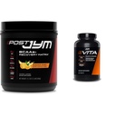 后 JYM 活动矩阵 后与 BCAAs, Glutamine & More + Vita JYM 运动 多维明 运动员, 60 板块
