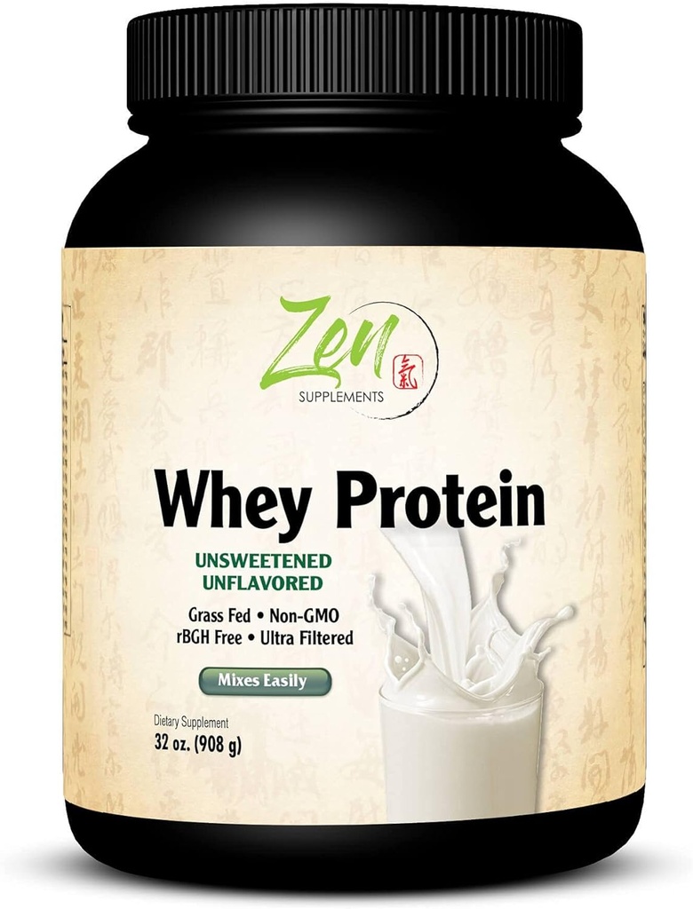 禅增品 - 有机草药Whey蛋白 19g Per Service Keto Friendly - 不受欢迎的32 Oz-粉末