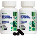 2800 MG Liposomal Glutathione 补充剂、解毒和免疫、老化防御、能源、Glutathione 独特制剂