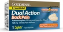 GoodSense Dual Acetaminophen和Ibuprofen(NSAID)牌匾,250 mg/125 mg,背痛,18