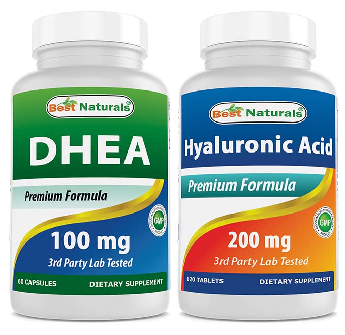 最佳天然物 DHEA 100mg和Hyaluronic酸 200 mg
