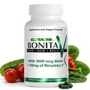 基本来源 Bonita V V Vegan 头发钉和妇女皮肤维生素 -- -- 20种活性成分,包括生物素 -- -- 更强的钉子、健康的皮肤、头发生长 -- -- 60种EZ-TAB 蔬菜片
