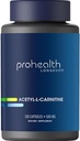 ProHealth Longevity Acetylcarnitine 脑与心脏健康促进器. 用于认知防护和肌肉维护的强抗氧化剂。 支持青年手机能源. 每人500毫克,120毫克