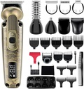 Hatteker Beard Trimmer Trimmer Trimmer for Men 8 in 1 可调速防水的剪毛机 T-Blade 电动剃刀