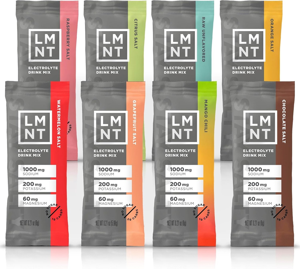 饮用 LMNT 零糖体 电解质 - 样品包 QQ 饮用混合 QQ 8-Count