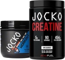 Jocko Fuel Gym Bundle - Creatine + Nitro Pop Prop Pre Workout Powder(2 Pack Bundle) 30天供应