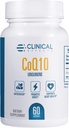 临床效果 CoQ10 补充剂 - Coenzyme Q10 200mg - 30天供应 - Ubiquinone 抗氧化剂补充剂 心脏健康,认知功能和能量支持 - 1 Capsule a day - 美国制造