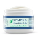 Sombra Warm Pain Relief Gel, 关节炎和慢性疼痛的温暖 Relief for Arthrition and Long-Perminal Pain-Working Murcle Rub Vegan 配方 不含人工断裂, Dyes, NSAIDs, Wax, Petroleum, 酒精 - 2oz Jar