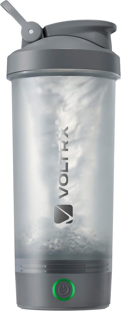 VOLTRX 蛋白质摇摆瓶 合并 USB C 可充电电的蛋白质摇摆混合器 摇摆杯 蛋白质摇摆和换食摇摆, BPA Free, 24oz
