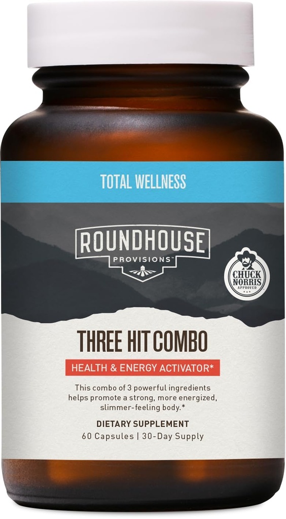 Chuck Norris – Fat Burner,能源促进与健康支持 – 30日供应(60 Capsules)