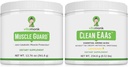 VitaMonk Muscle Guarde & Clean EAA Bundle, HMB, EAAs, 维生素D, 镁, 9 基本氨基酸促进肌肉生长,恢复和性能,柠檬汁火焰, 无人工甜剂