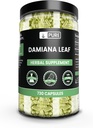 Damiana Leaf Capsules,无镁或水稻填充器,永远纯净,实验室验证(730 Capsules)