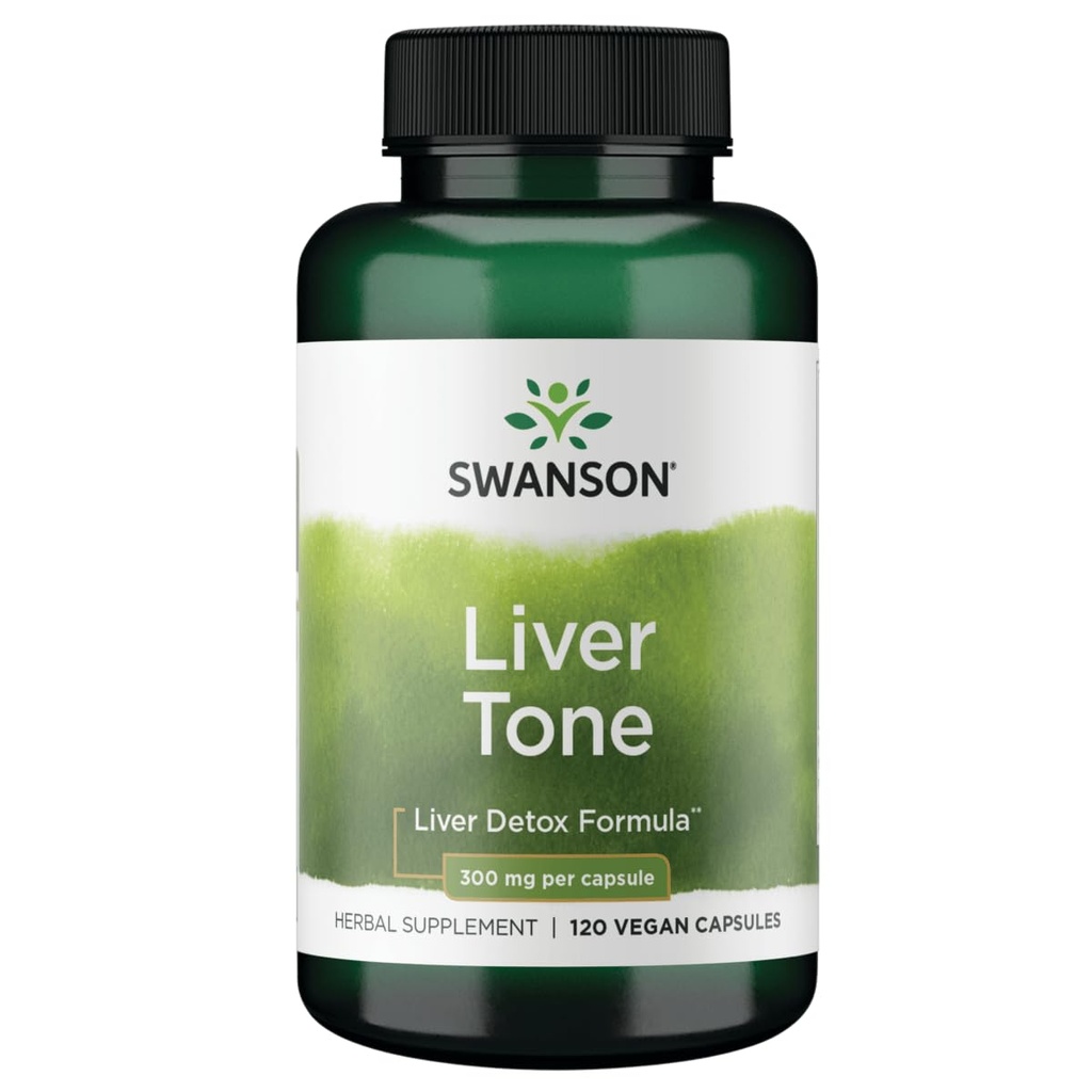 Swanson Liver Tone Liver 解毒方程式 300 毫克 120 维卡普尔