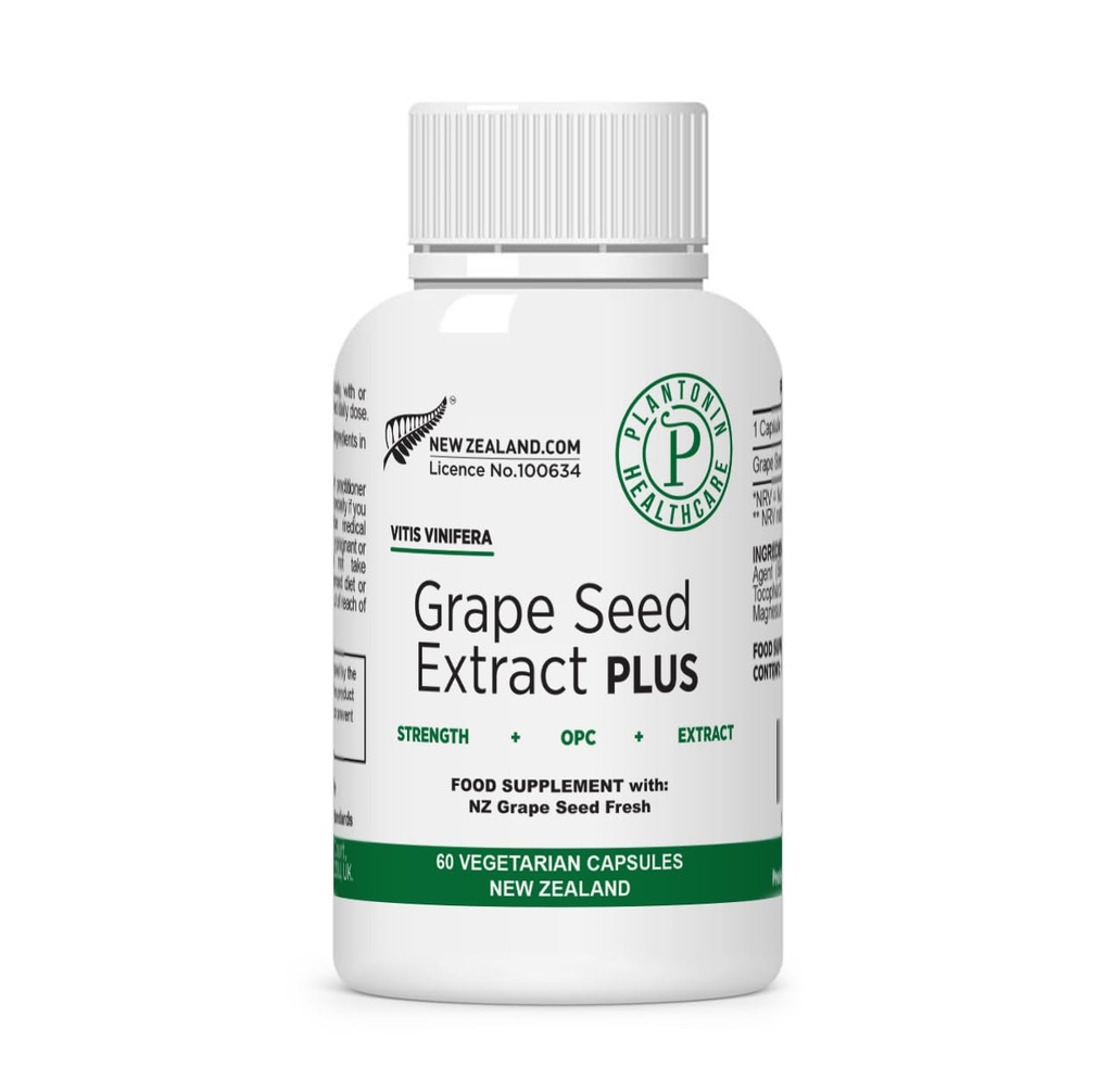 葡萄种子提取500毫克,多酚含量为93% - 120:1 60,000 mg 强度,60 Capsules - 2个月供应 - GMO & Gluten Free - 多酚提取