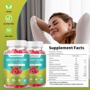 1 Pack Glycincium Gummys for Adults & Kids, Best Magnesium Supplement Gummy for Sleep, 压力和肌肉救济 & Nerve Health, 60 Counts calm Gummys (英语: