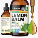 BIO KRAUTER Lemon Balm Leaf Extract - Vegan Melissa Lemon Balm Tincture for calmnity support - 糖和酒精无毒 - 4 Fl. Oz.