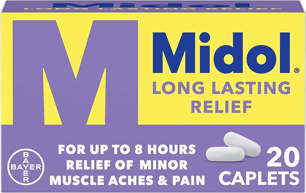 Midol Long lasting Relief - 20个卡片,包6