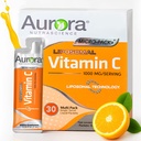 Aurora Nutrascience 微包 Liposomal 维生素C, 免疫支持, 1 000 mg 个人服务, Gluten Free, 非GMO, 30 单一服务包, 21.7 oz