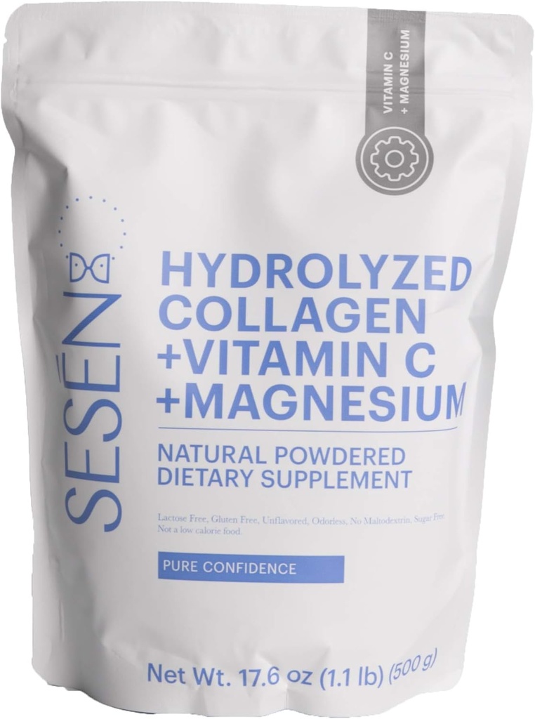 SESEN 氢化钴 + 维生素C + 镁(蓝色) 粉末 17.6 oz