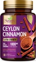 1800mg 锡兰锡桂(Ceylon Cinnamon Capsules 1800mg) - 经认证的有机锡桂,在美国的瓶装, & Pure Extra Struge Ceylon Cinnamon Supplements, Anti-oxidant Pills, Non-GMO & Gluten Free, Sugar Free - 60 Capsules
