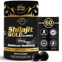 纯喜马拉雅Shilajit Gummys – 75%+ Fulvic酸,高概率金品级 – 混合能源,生命力和免疫支持,旅行 - 友好,Tamarind Flamvor – 60 Gummys
