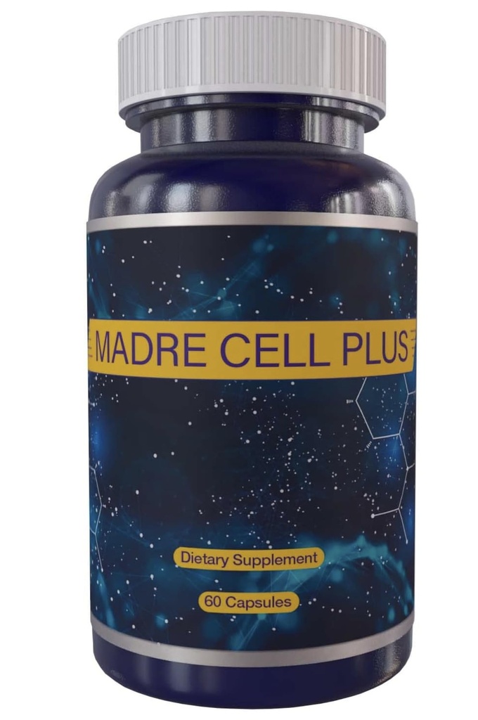 MADRE CELL PLUS - 纯净AFA制成的软细胞,Gluten Free - 60 Capsules Formula Avanzada 天然AFA Stem Cell 补充500mg → 60 Caps → 支持天然安非他明和长寿产权 自然