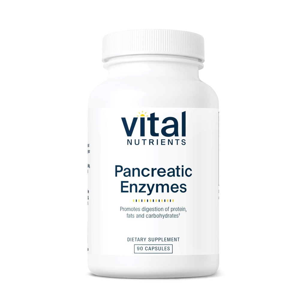 重要营养素 Pancreatic Enzymes 1000mg (Full strong) | Pancreatin 文摘增刊 Protease, Amylase & Lipase | Pancreatic Enzymes | Gluten, 乳制品, 和 Soy Free | 90 Capsules