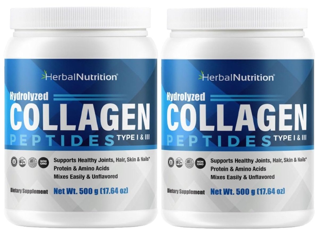 Collagen Peptides 水解蛋白是皮毛钉和联合保健、Keto、Paleo友好、非GMO、Gluten Free、45个服务、2个集装箱的重要蛋白质