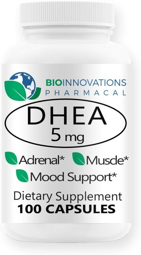 微量化DHEA 5mg - 支持平衡的荷尔蒙级豁免,脑,骨,代谢,精益体质,促进健康老龄化