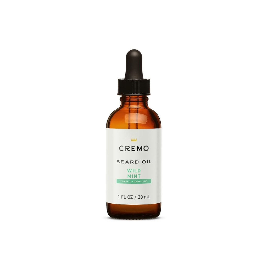 Cremo Beard Oil, 振兴野生薄荷, 1 fl oz - 恢复自然湿度和软化你的胡子以帮助 Relieve Beard Itch