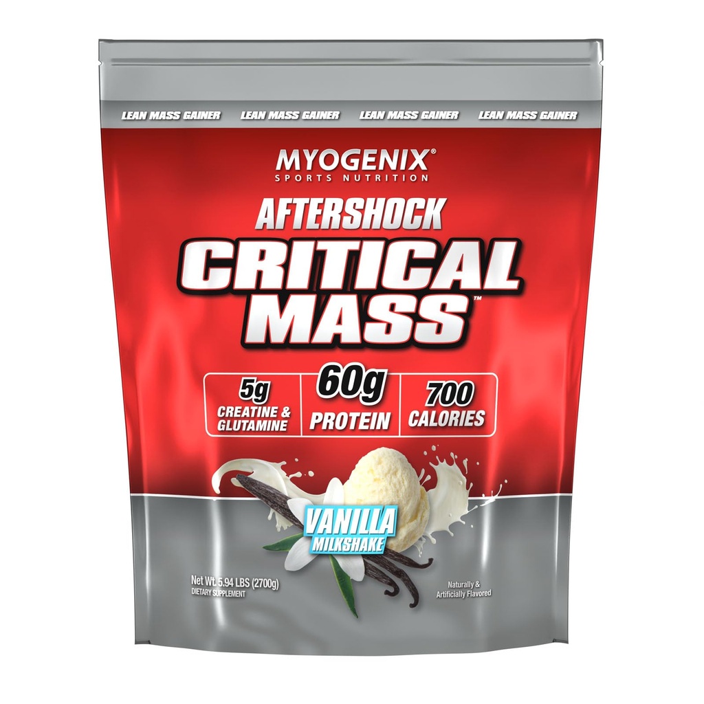 Myogenix 关键质量增益器 – 肌肉质量增益增益器 零乳糖 Whey蛋白粉 – Anabolic Whey蛋白 – 香草(5磅)