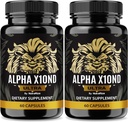 (2 Pack) Alpha X10nd Ultra for Men, 官方男性公式维持Stamina和峰值性能,全自然混合营养和健康支持, AlphaX10nd 补充评论 (120 Capsules).