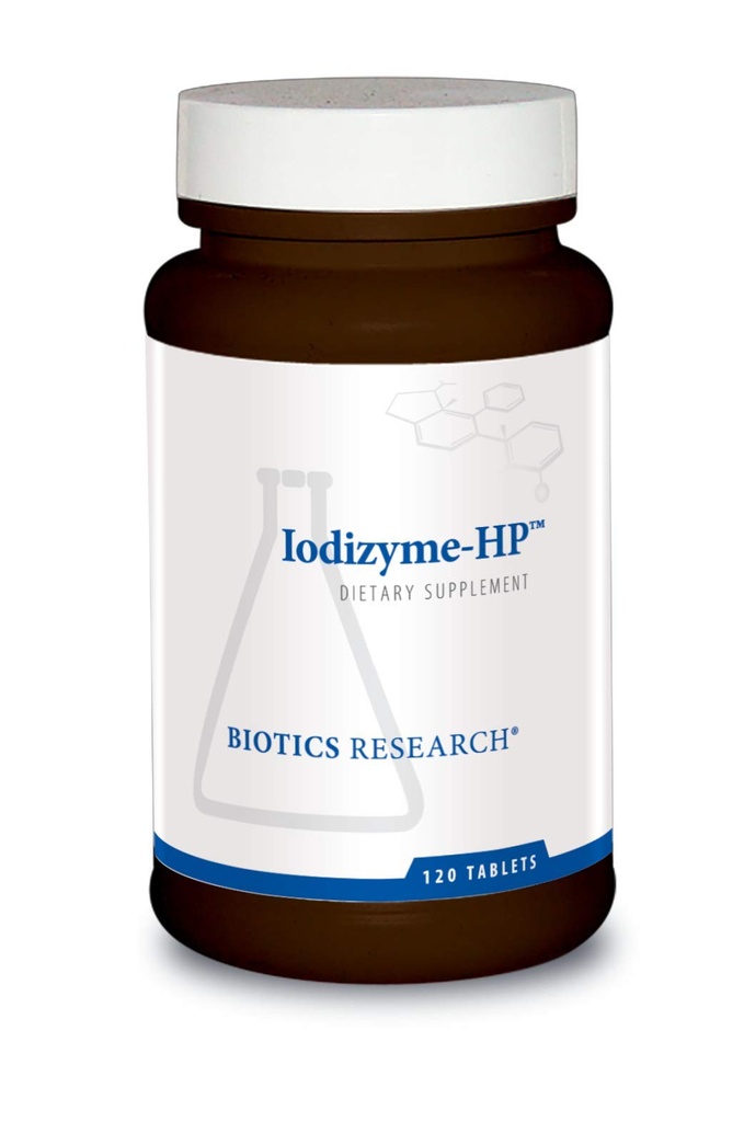 生物研究 Iodizyme HP 碘,甲状腺支持,细胞代谢,促进能量,支持代谢函数,T3,T4,TSH 120片