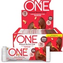 One蛋白棒,花生酱杯,Gluten Free 配有20g蛋白和1g糖,Pantry Staples,2.12 oz(12个伯爵)