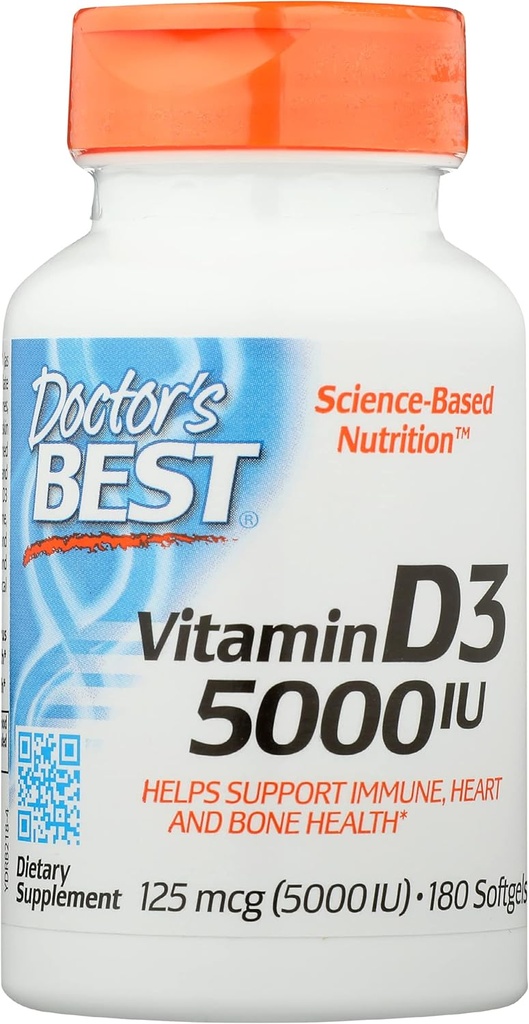 最佳维生素D35000IU、非GMO、180软胶(包1)