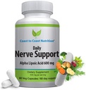 神经支持 -- -- 高级神经减肥,用α Lipoic Acid 650 mg -- -- 手、腿和脚痛的神经维生素 -- -- 60 Capsules / 30天供应