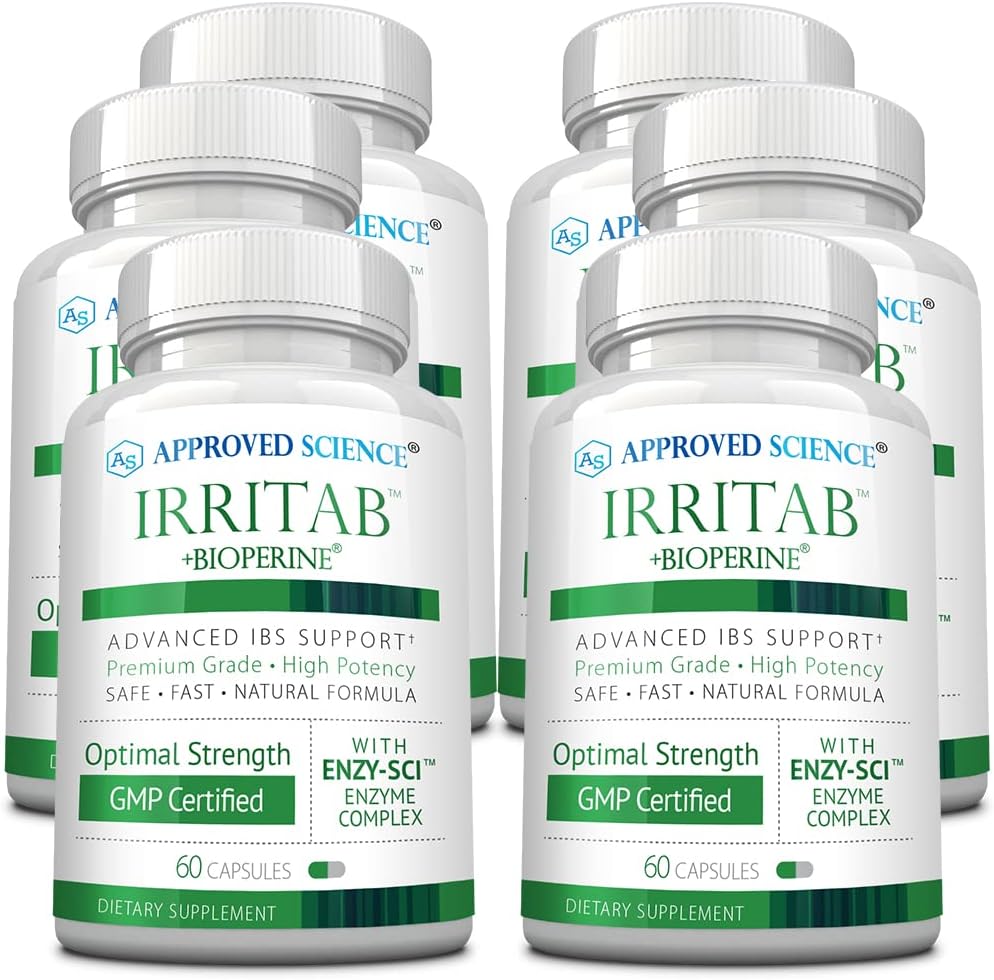 核准的科学Irritab -- -- 自然消化酶支持 -- -- 总支持 -- -- 6个月供应
