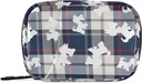 Plaid Scottish Dog Pill Box 7 Day Pill Case 旅行 Pill 组织者 带 Zipper Portable Weekly Case Contract 大小的维他命补充器