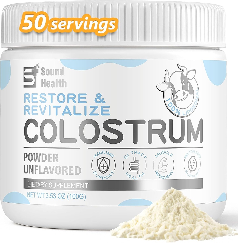 Colostrum 补充人类的粉末 - 有机Bovine Colostrum 补充古特健康,和免疫支持 - 不受欢迎(73人服务)