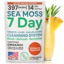 大西洋自然海 Moss 7日解毒活佛 Gallbladder & Kidney Cleanse - 与丹德利翁根,牛奶硝酸盐,Burdock根,红克洛弗,钱卡·皮埃德拉 - 菠萝Flavor drink Mix (14 oz) 支持.