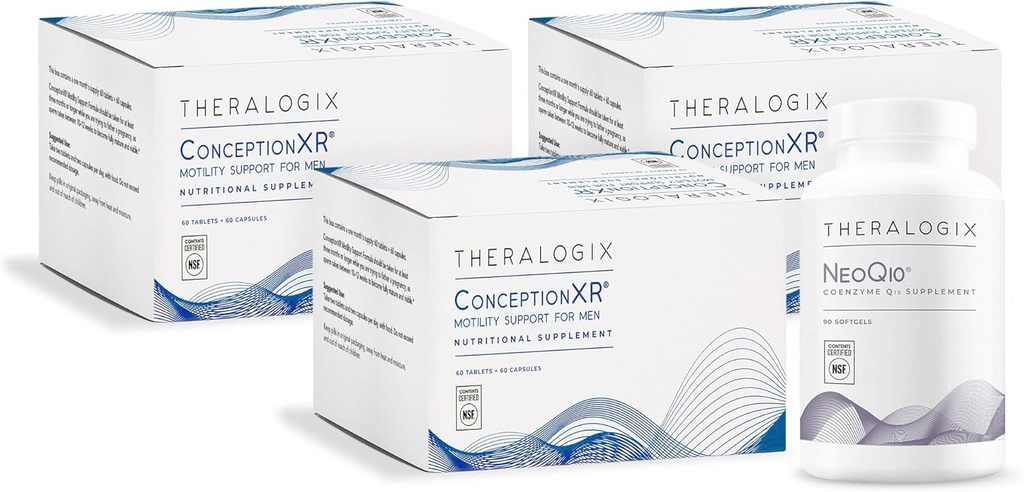 Theralogix ConceptionXR 运动支持公式 + NeoQ10 Bundle, 270 Counter (Pack of 4)