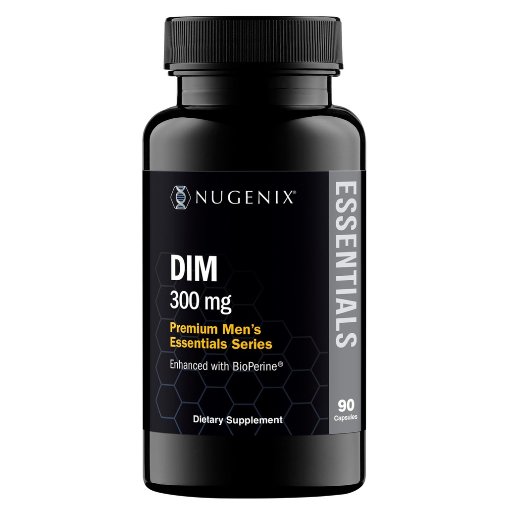Nugenix 必需物质 DIM 补充 305 mg 二英多利甲烷和Hormone 平衡生物Perine, 90 Capsules